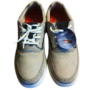 Clarks Gaskill Lace Grey Nubuck Women's Size 8.5 Shoes TAC System